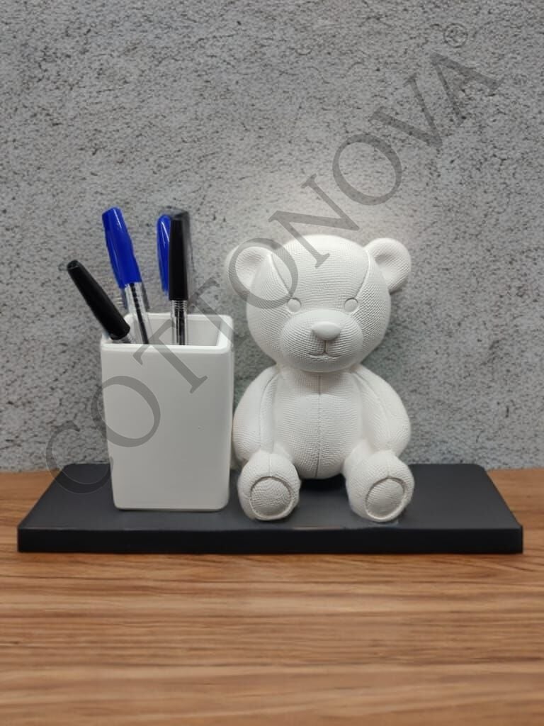 Cottonova C9 Dekoratif Çalışma Odası Masaüstü Sevimli Ayıcık Kalemlik