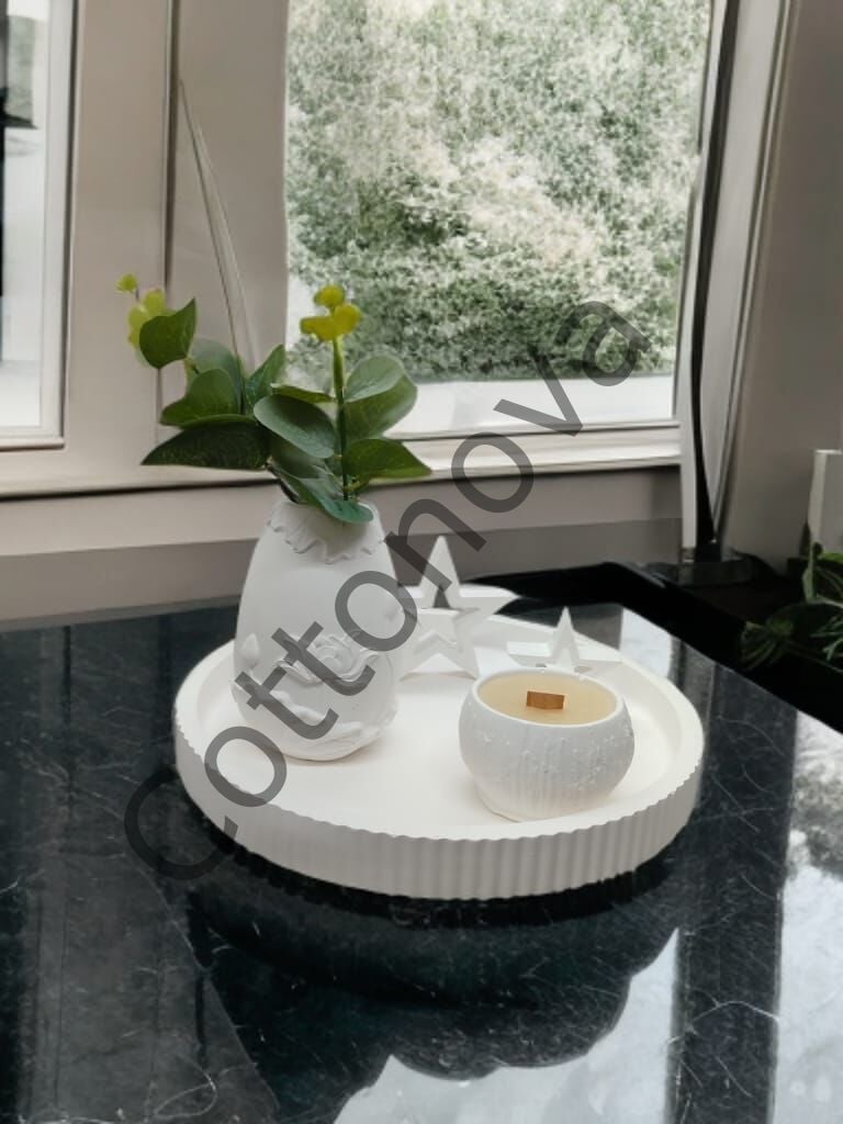 Cottonova C12 Dekoratif Vazo Mumluk ve Yıldız Obje