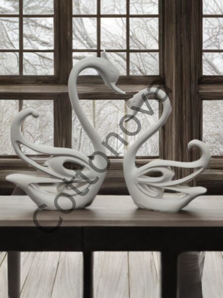 Cottonova C13 Dekoratif Kuğu Çift