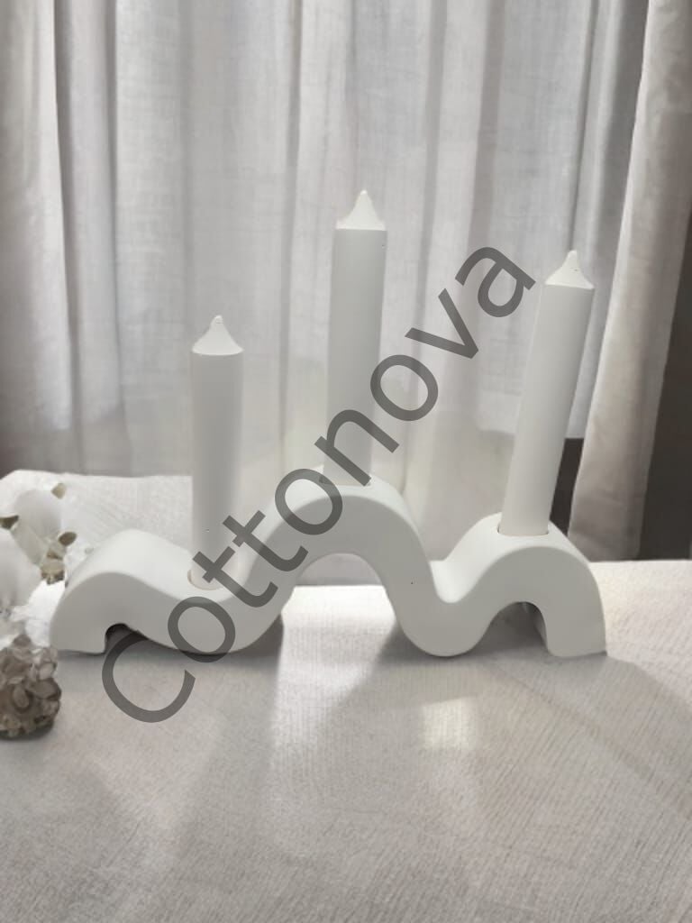 Cottonova C14 Dekoratif 3lü Mumluk