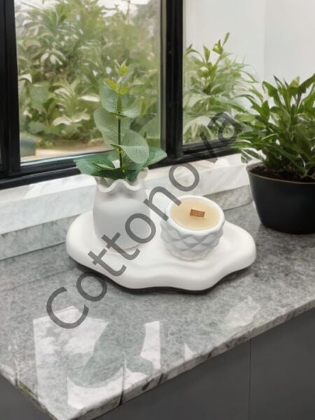 Cottonova C24 Dekoratif Vazo ve Mumluk