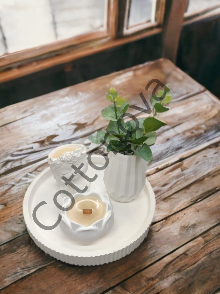 Cottonova C51 Dekoratif Kız Figür, Vazo ve Mumluk