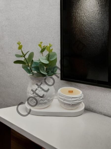 Cottonova C53 Dekoratif Vazo ve Mumluk