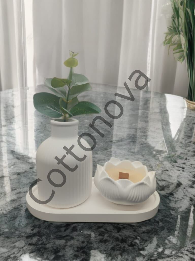 Cottonova C63 Dekoratif Vazo ve Çiçek Mumluk