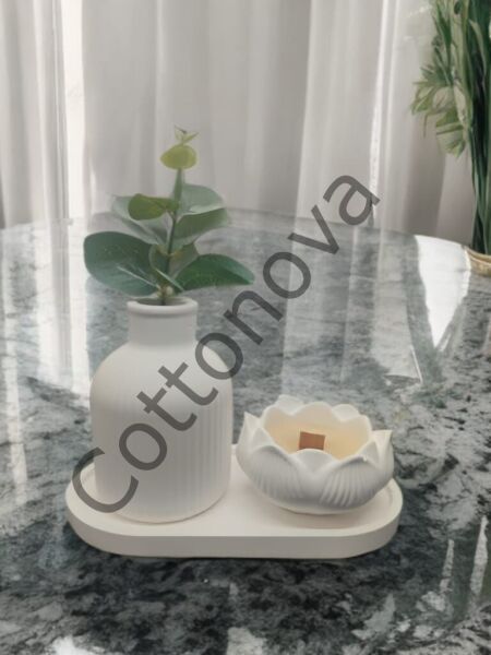 Cottonova C63 Dekoratif Vazo ve Çiçek Mumluk