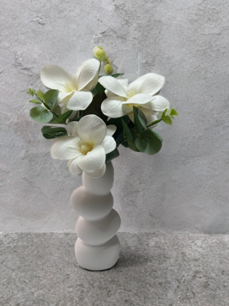 Cottonova CB26 Taş Beyaz Vazo